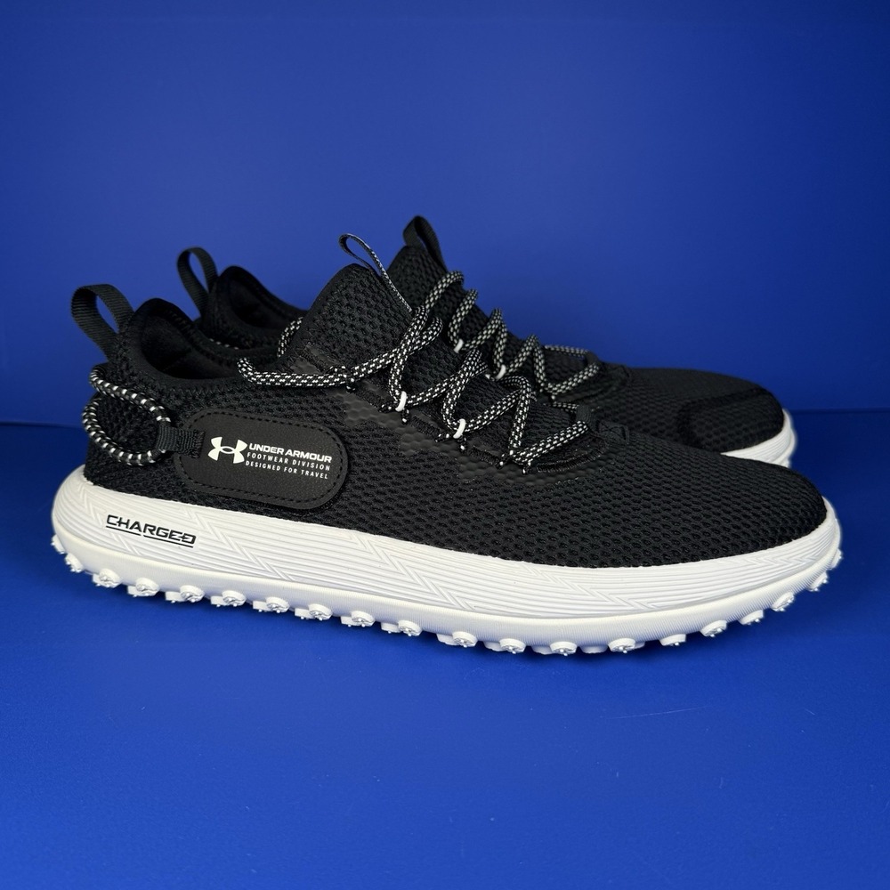 Under Armour Fat Tire Venture Black White Athletic Shoes Men's Size 11 NEW